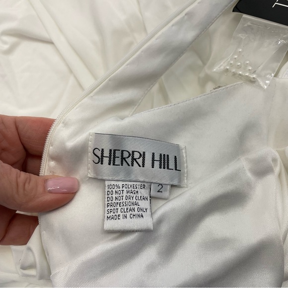 NWT Sherri Hill Beaded Gown - Picture 12 of 16